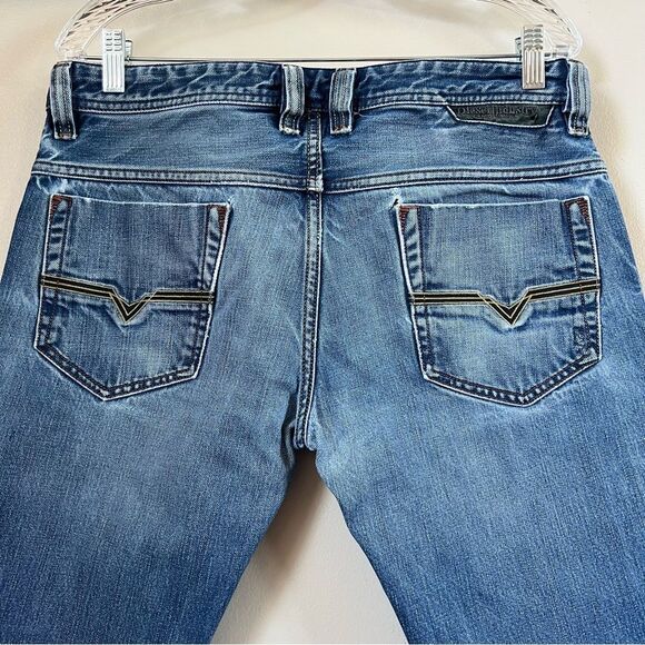 Diesel Y2K Safado Regular Slim Straight Leg Button Fly Men's Blue Jeans 32x32 - Picture 11 of 15